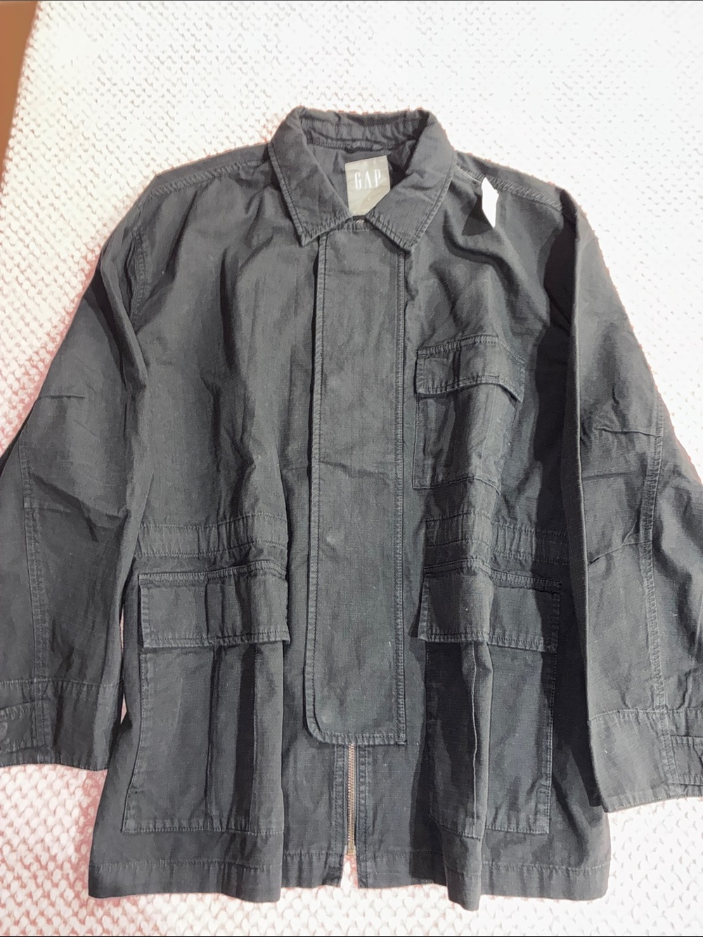 GAP NWT Men's Black Military Utility Field Jacket Size large